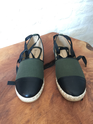 İki renkli espadril