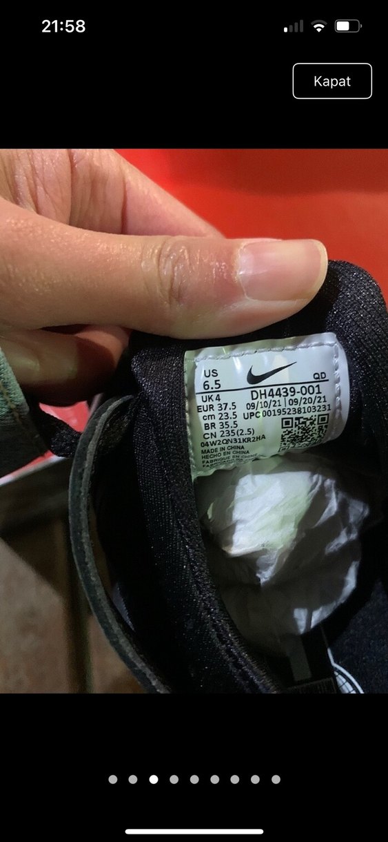 Siyah nike spor ayakkabı - Görsel 3