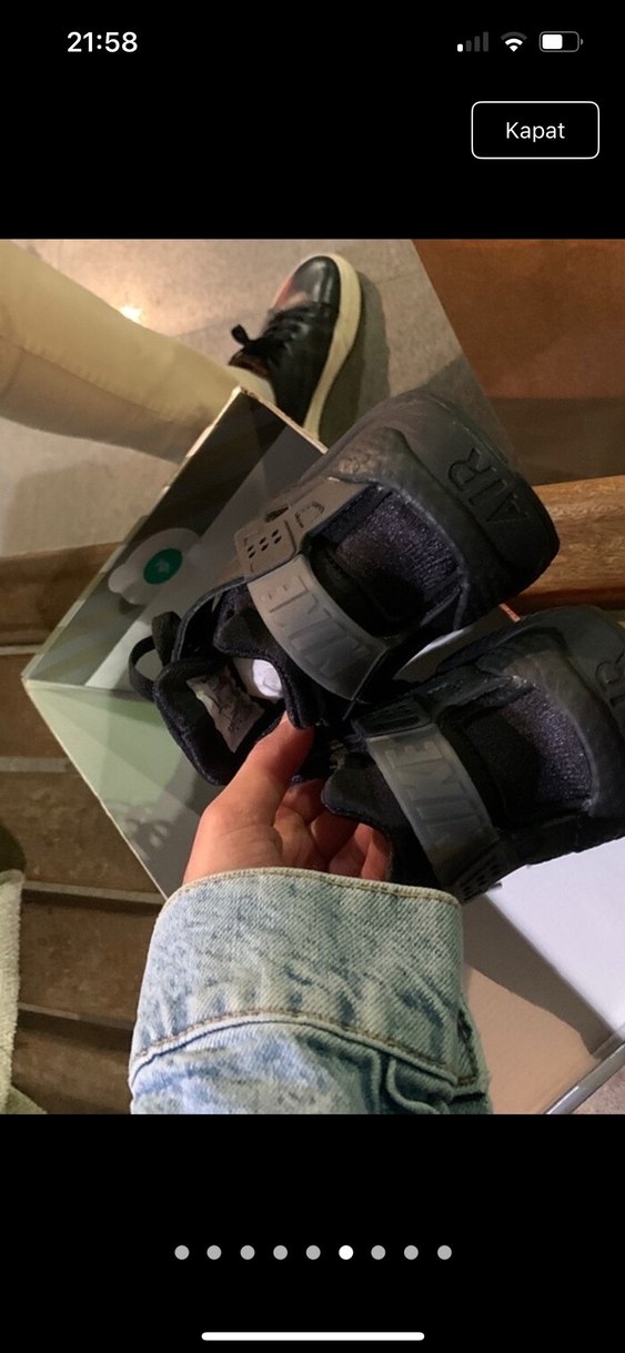 Siyah nike spor ayakkabı - Görsel 5