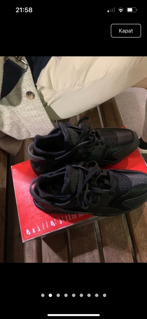 Siyah nike spor ayakkabı - Görsel 2