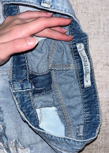 Kadın Mini Kot Şort - Görsel 2