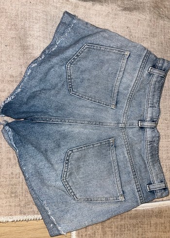 Kadın Mini Kot Şort - Görsel 4