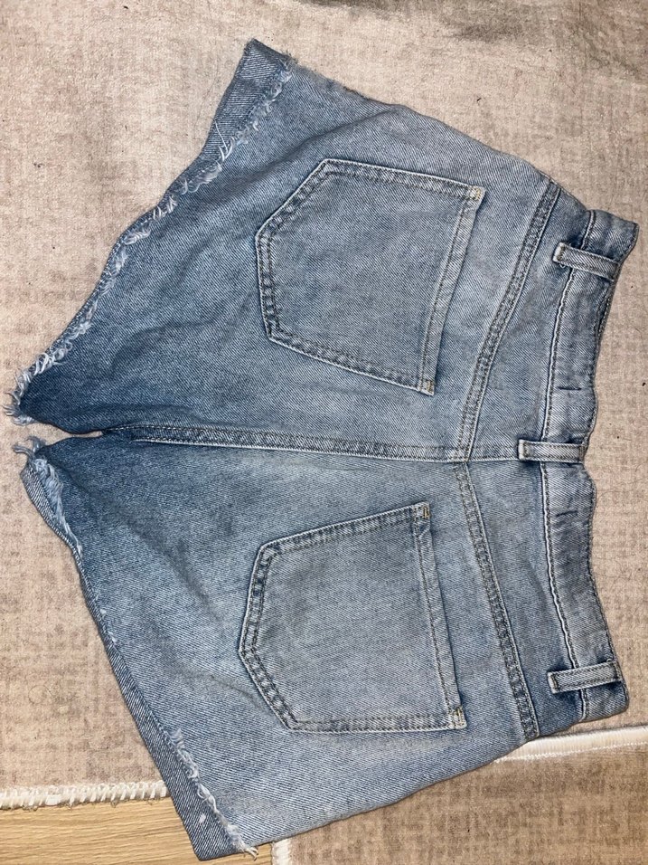 Kadın Mini Kot Şort - Görsel 4