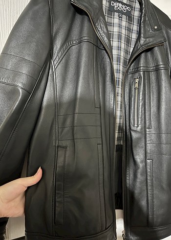 Siyah Deri ceket - Görsel 8
