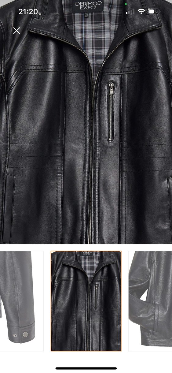 Siyah Deri ceket - Görsel 4