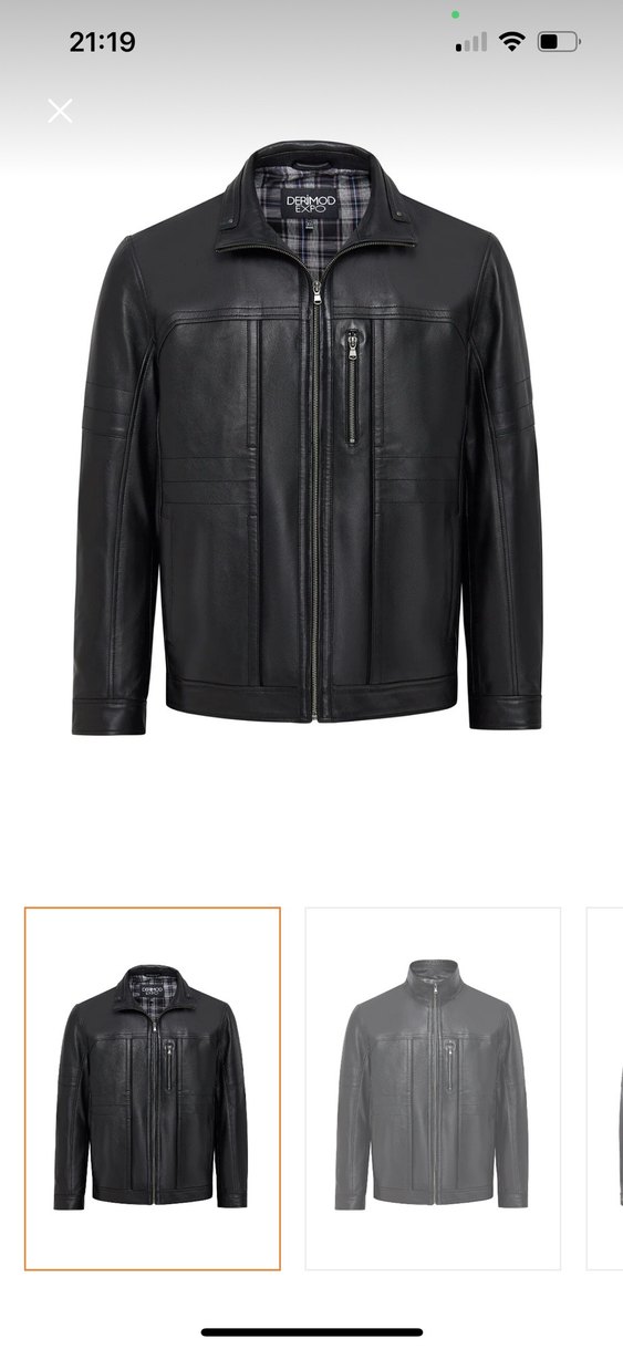 Siyah Deri ceket - Görsel 5