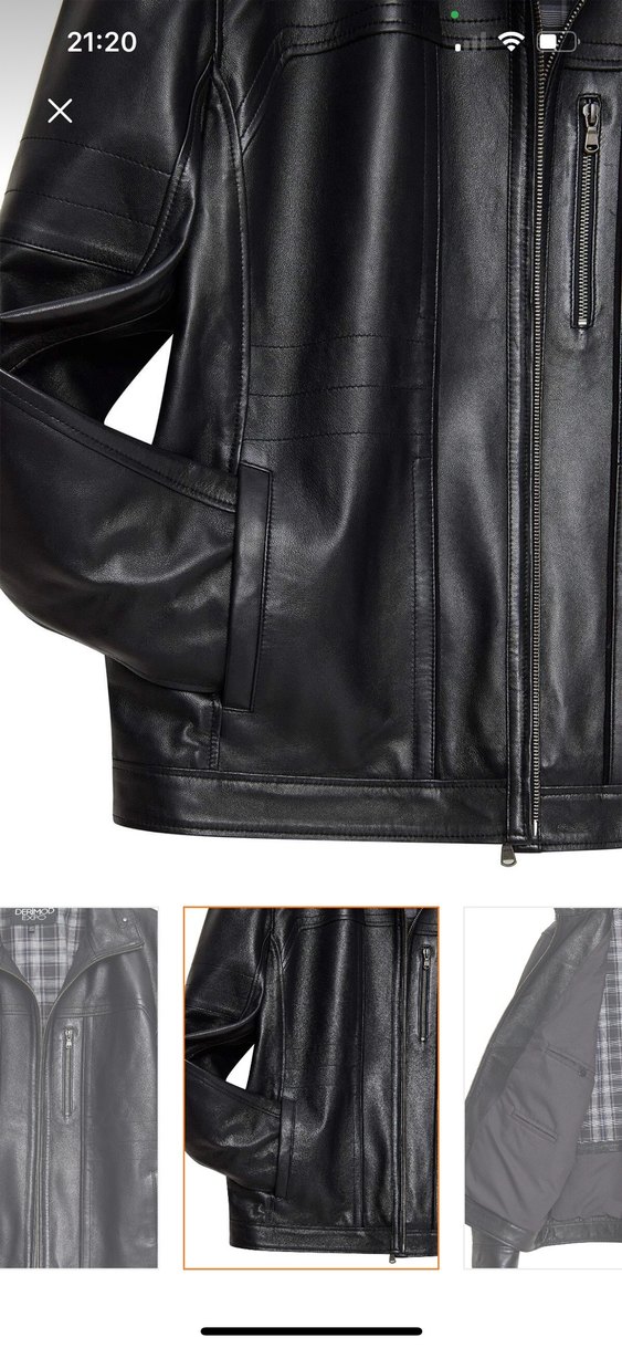 Siyah Deri ceket - Görsel 3