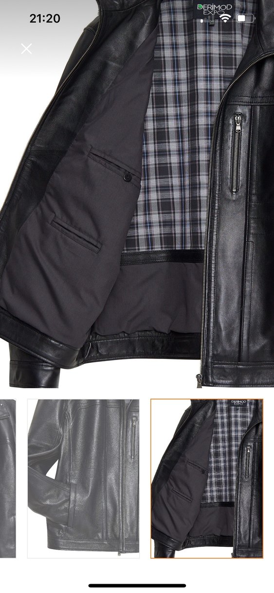Siyah Deri ceket - Görsel 2