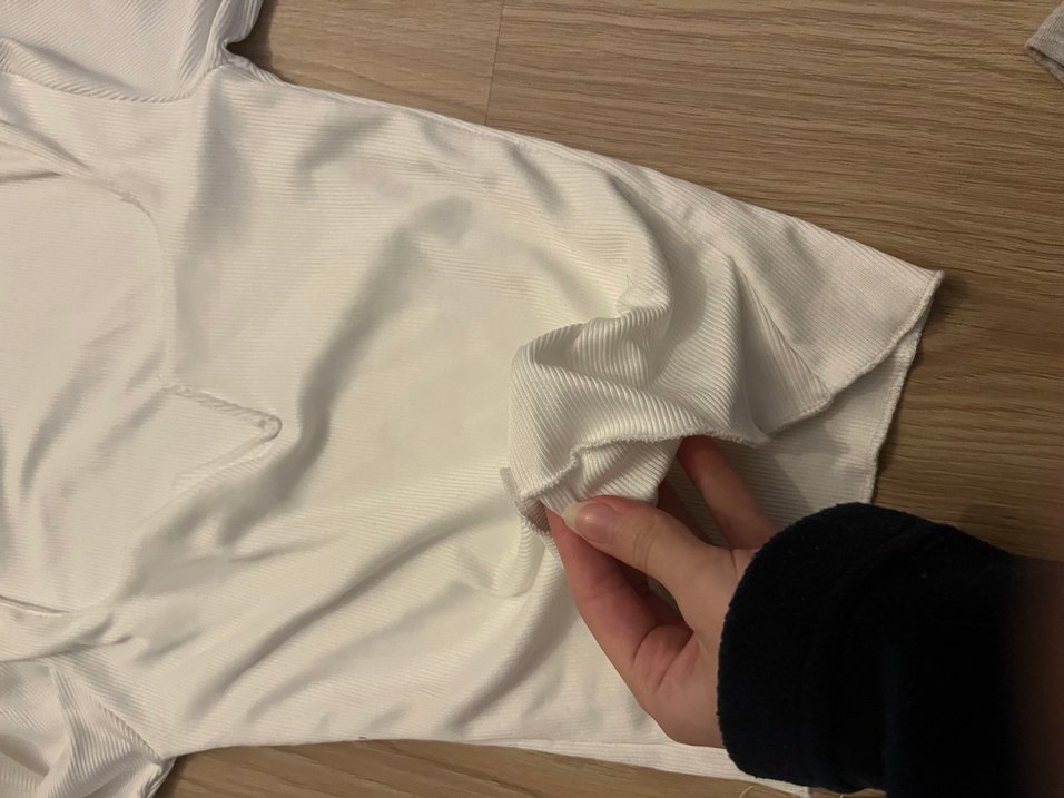 V Yaka Beyaz Kadın Bluz, Uzun Kollu, - Görsel 2