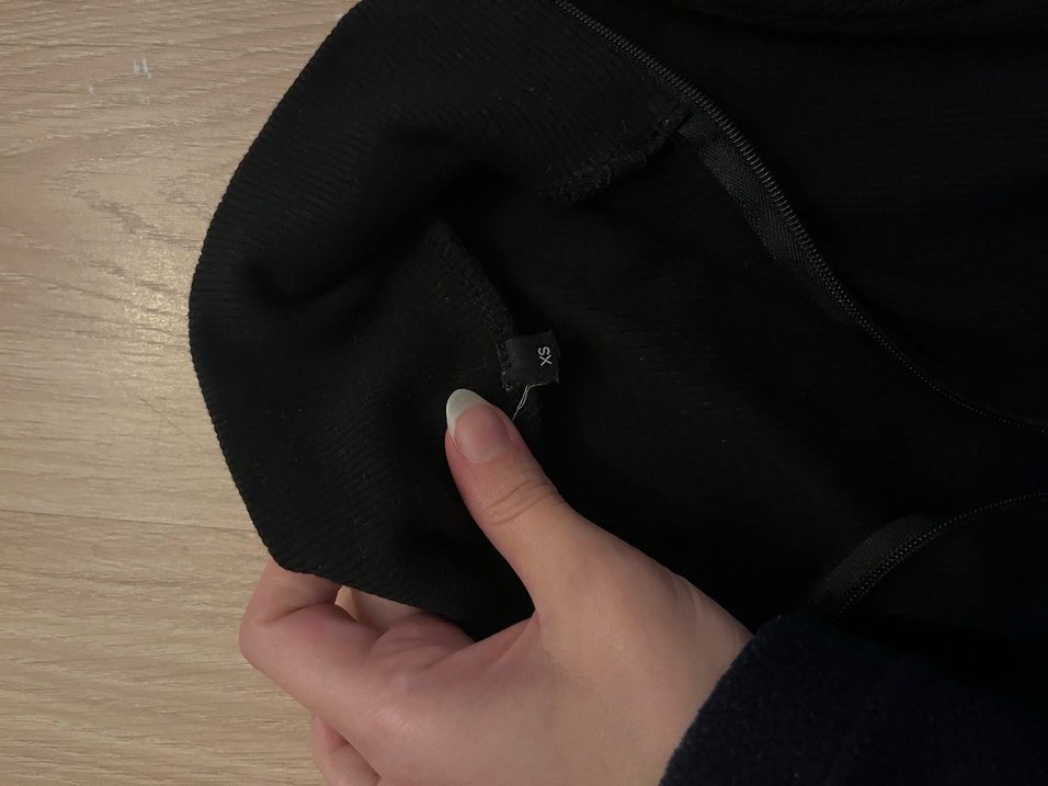 Fermuarlı Siyah Yüksek Yakalı Kadın bluz - Görsel 3