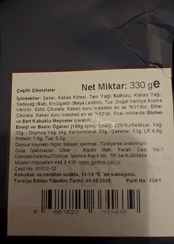 Godiva Altın Kutuda 120 Parça Likörlü Çikolata - Görsel 2