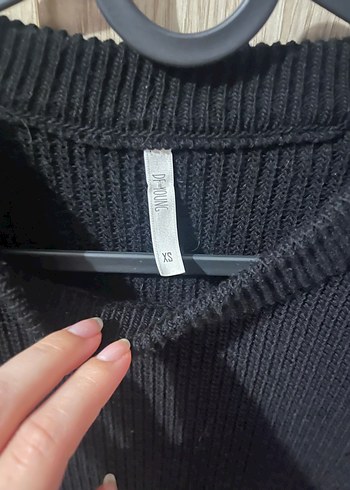 Siyah Kadın Triko Kazak - Görsel 3