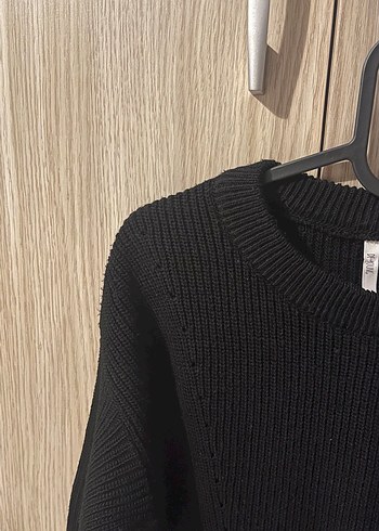 Siyah Kadın Triko Kazak - Görsel 2