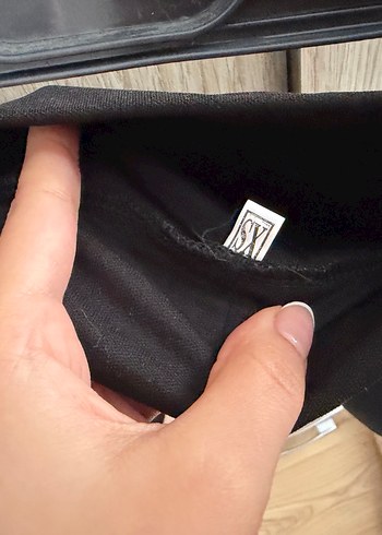 Siyah Kemerli Mini Şort Etek - Görsel 4