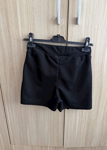 Siyah Kemerli Mini Şort Etek - Görsel 3
