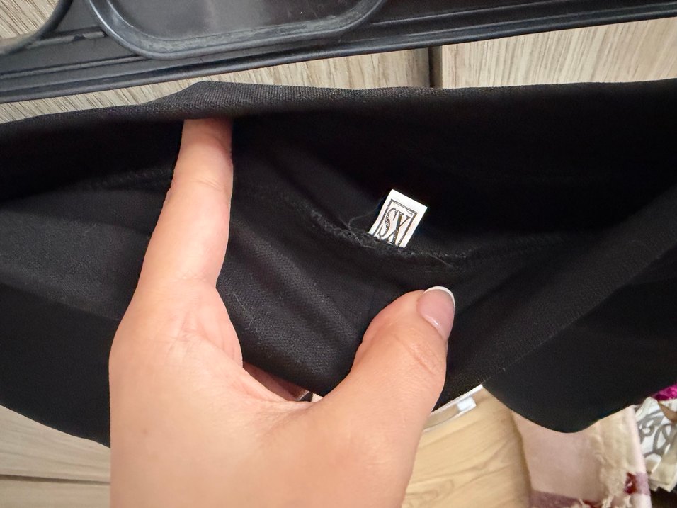 Siyah Kemerli Mini Şort Etek - Görsel 4