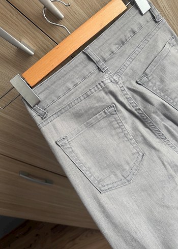 Gri Kadın Kot Pantolon - Görsel 5