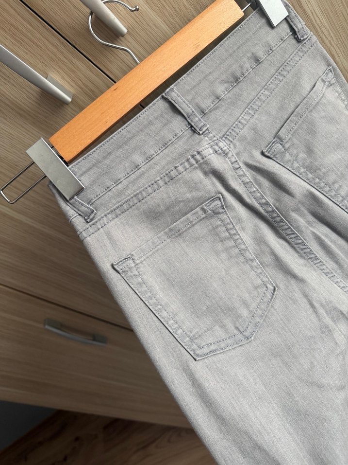 Gri Kadın Kot Pantolon - Görsel 5