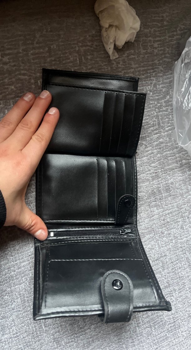 Siyah Minimalist Erkek Cüzdan - Görsel 3