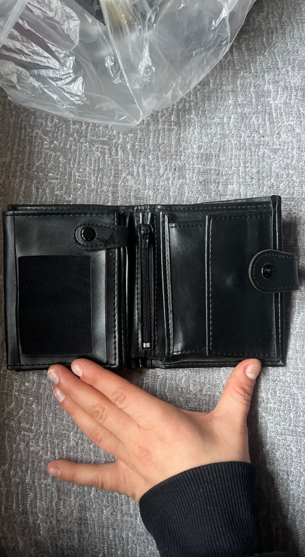 Siyah Minimalist Erkek Cüzdan - Görsel 2