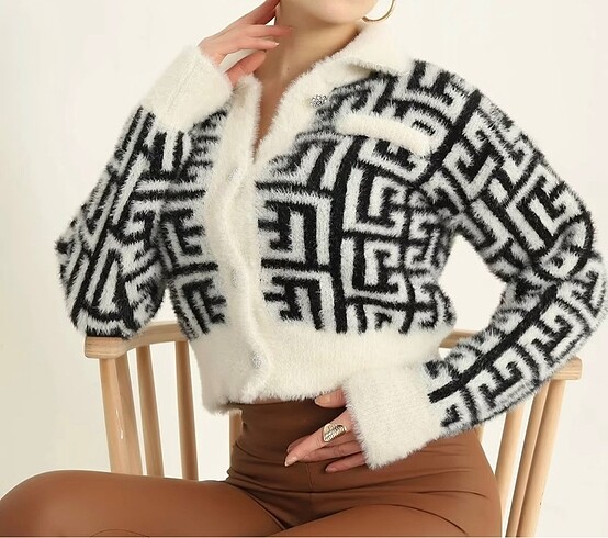 Fendi model ihraç fazlası triko kazak