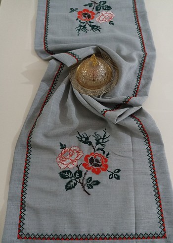 kanaviçe runner masa örtüsü - Görsel 3