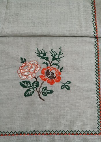 kanaviçe runner masa örtüsü - Görsel 2