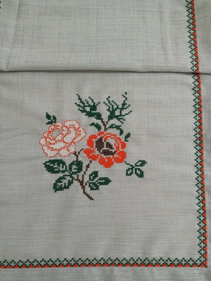 kanaviçe runner masa örtüsü - Görsel 2