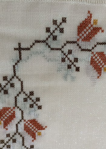 etamin kaneviçe masa örtüsü - Görsel 5