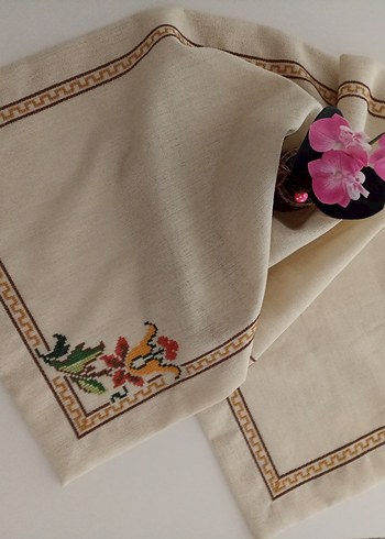 kanaviçe runner masa örtüsü - Görsel 3