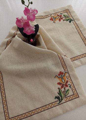 kanaviçe runner masa örtüsü - Görsel 2