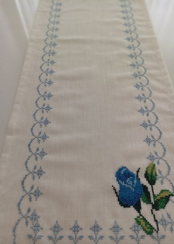 kanaviçe runner el işi - Görsel 4