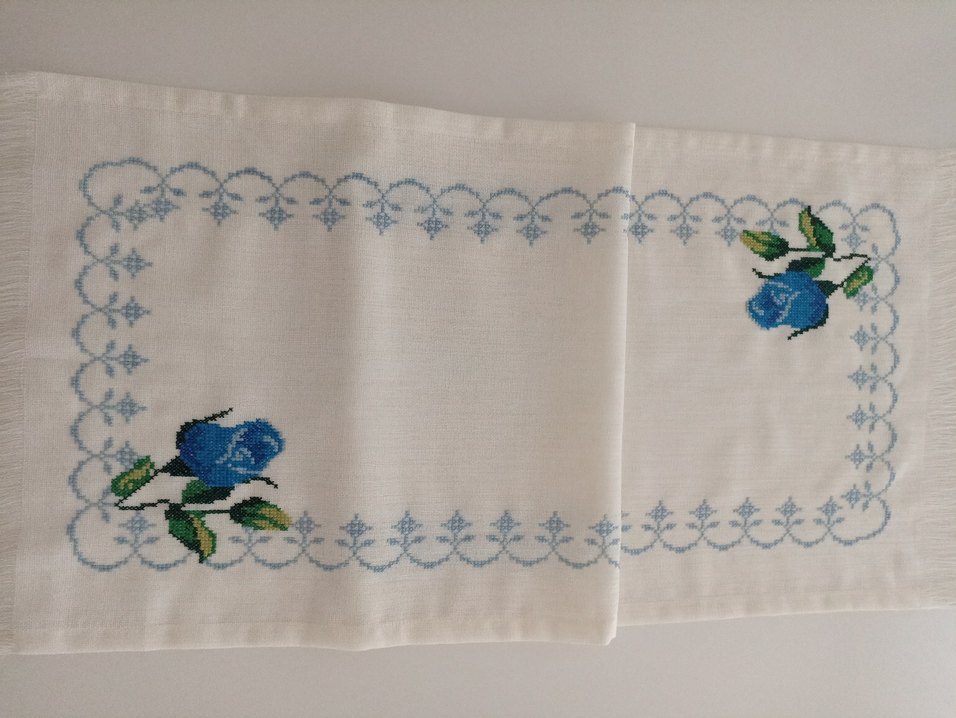 kanaviçe runner el işi - Görsel 3