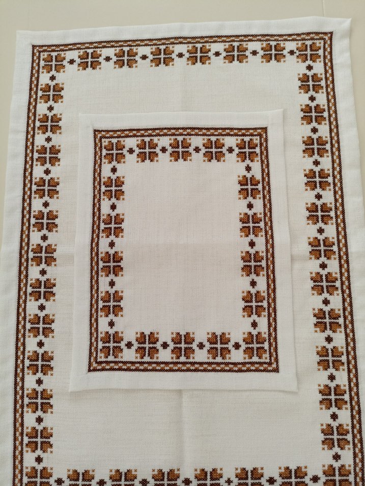 etamin kanaviçe salon takımı 4 parça - Görsel 4