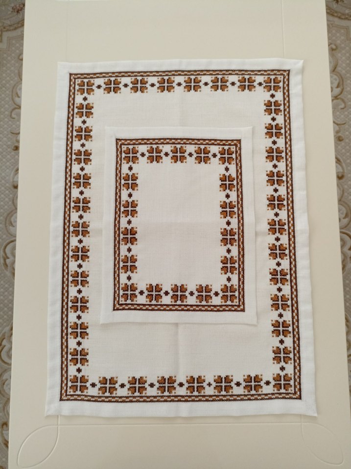 etamin kanaviçe salon takımı 4 parça - Görsel 3