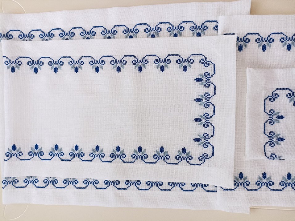 etamin kanaviçe salon takımı 4 parça - Görsel 4