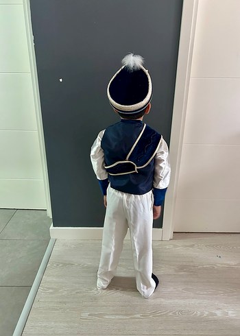 Lacivert İşlemeli Çocuk Sünnet Kıyafeti - Görsel 6