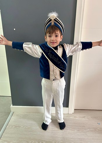 Lacivert İşlemeli Çocuk Sünnet Kıyafeti - Görsel 5