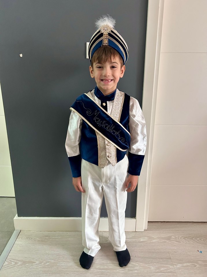 Lacivert İşlemeli Çocuk Sünnet Kıyafeti - Görsel 4