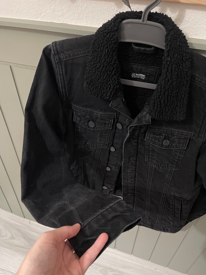 Lcw erkek çocuk içi kürklü kot ceket - Görsel 3