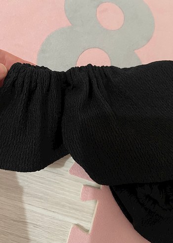 9 Ay Beden siyah Renk Kız bebek alt üst şortlu takım