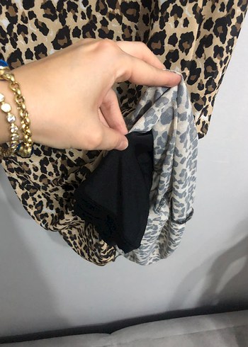 Koton Koton leopar desenli tül etek