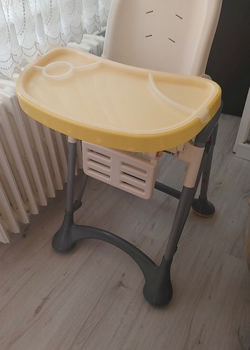  Beden Gri Beyaz Bebek Mama Sandalyesi