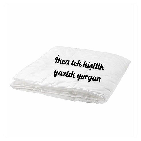 İkea tek kişilik yazlık yorgan