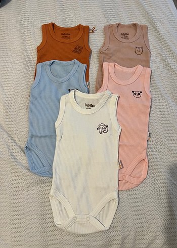 Bebek Erkek Kolsuz Pamuklu Body - Görsel 2