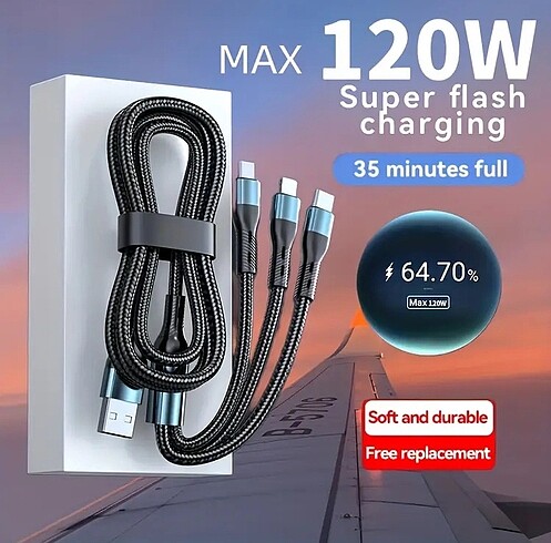 120w şarj kablosu