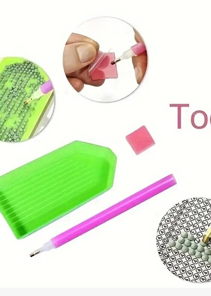 Büyük boy elmas boyama seti - Görsel 3