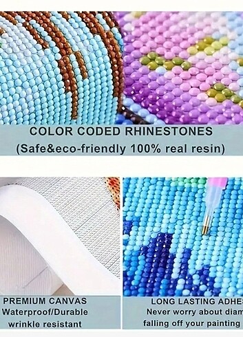 Büyük boy elmas boyama seti - Görsel 2