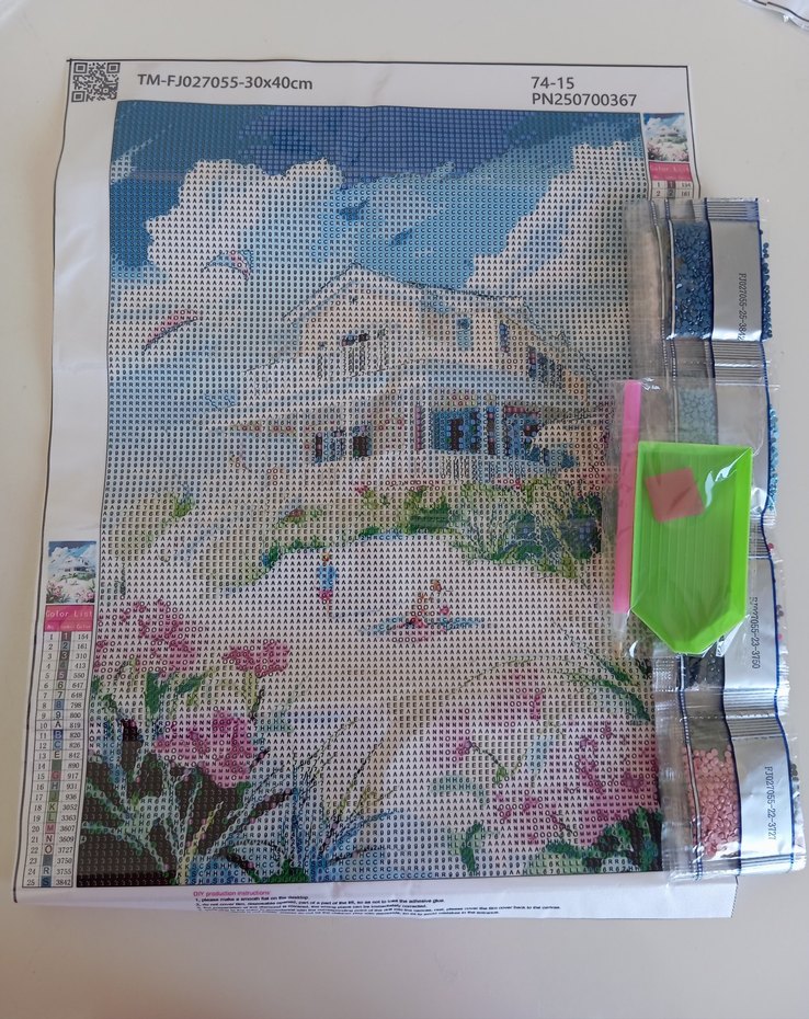 Büyük boy elmas boyama seti - Görsel 2