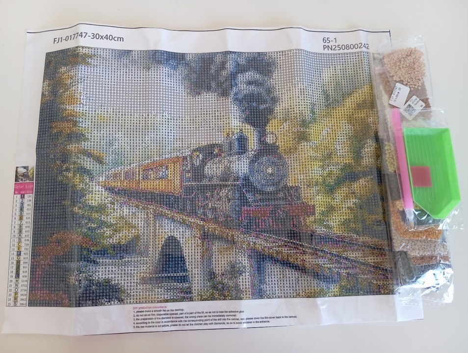 Büyük boy elmas boyama seti - Görsel 2